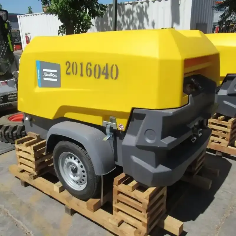 Arriendo de Compresor de Aire 190 CFM Atlas Copco modelo XAS 98 en SK Rental con cobertura nacional.